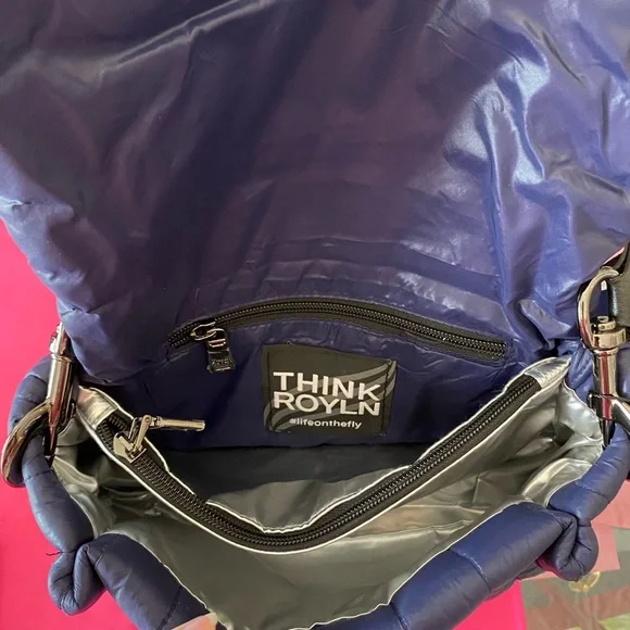 Think Royln puffy blue purse